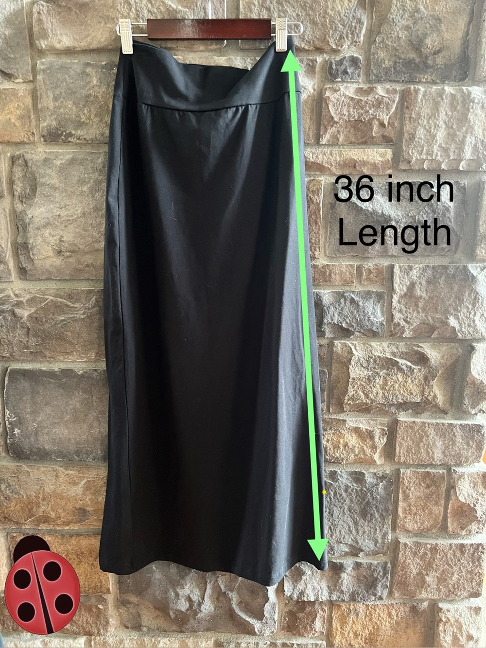 Black Maxi Skirt - cotton spandex